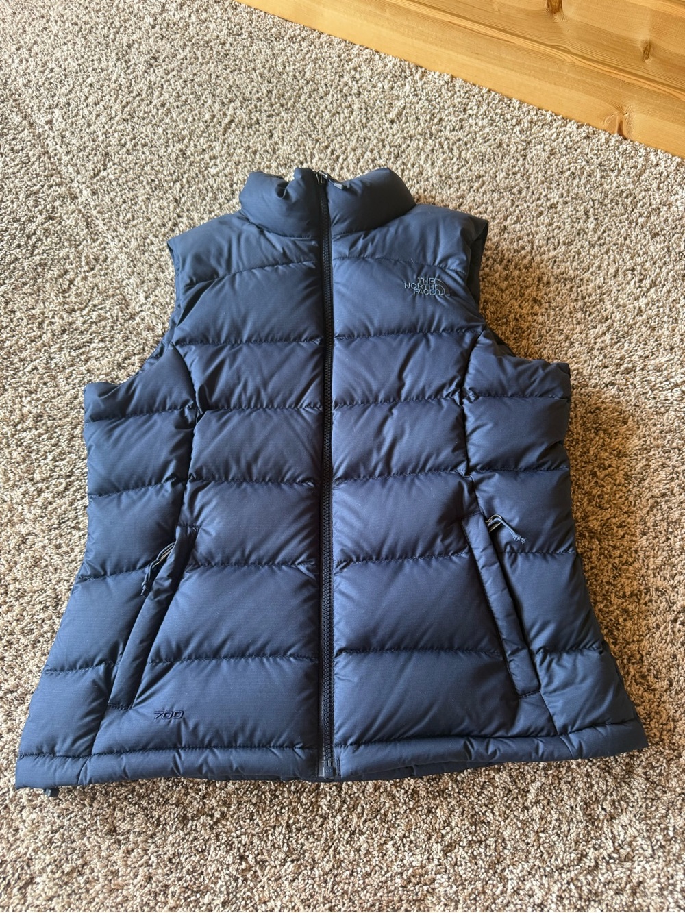 The North Face Dark Blue Quilted Insulated Vest